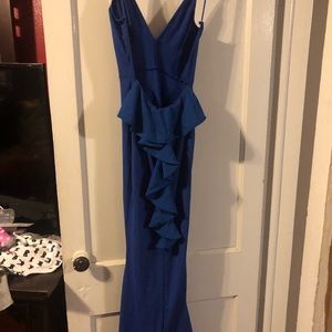 Backless evening dress